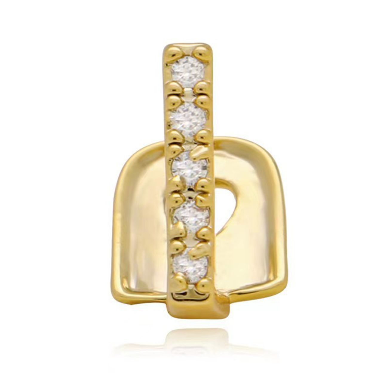 Zircon inlaid combination DIY hip-hop grillz Teeth grillz tooth grillz braces gold teeth gold grillz silver teeth silver grillz