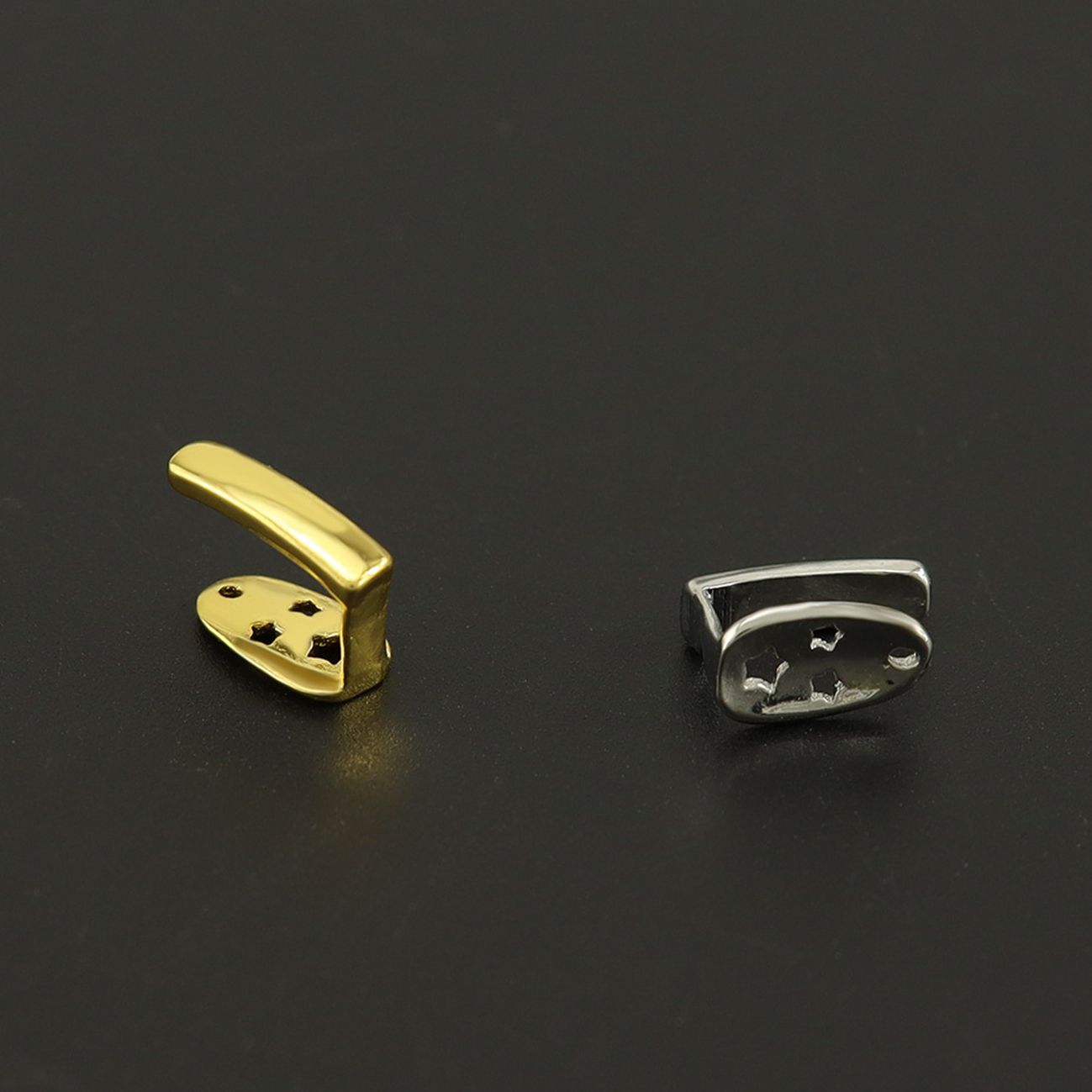Zircon inlaid combination DIY hip-hop grillz Teeth grillz tooth grillz braces gold teeth gold grillz silver teeth silver grillz
