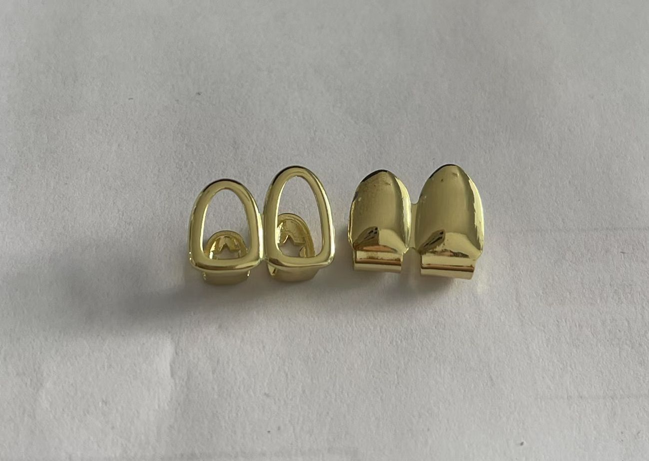 Luxurious Gold/silver Teeth Grillz Set for Hip Hop Style gold teeth silver teeth gold grillz silver grillz