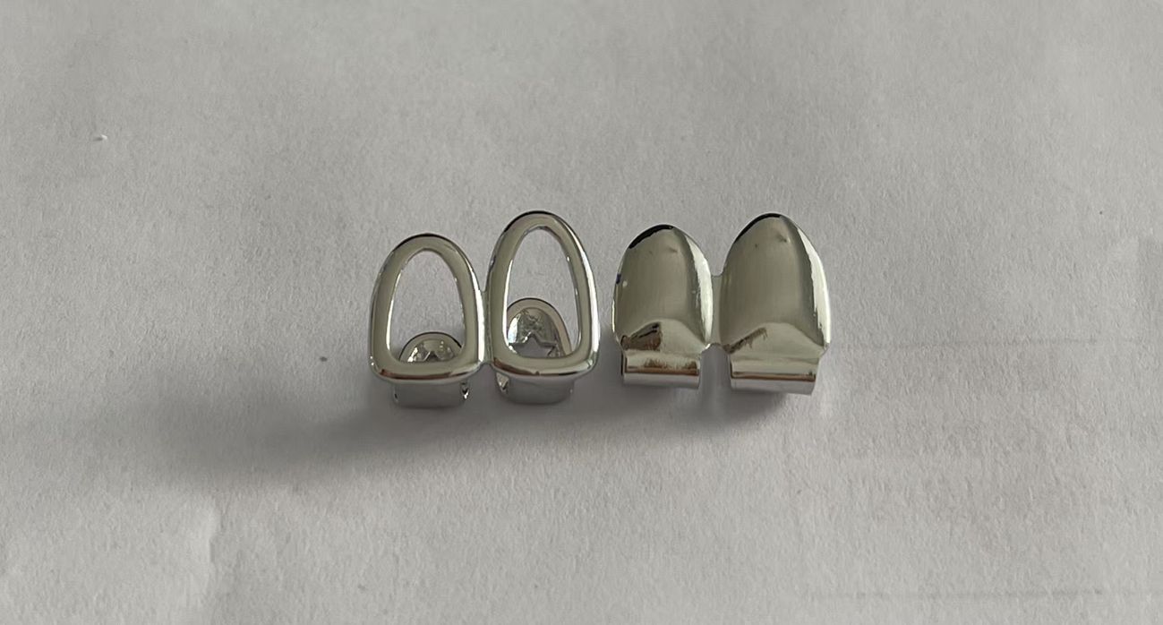Luxurious Gold/silver Teeth Grillz Set for Hip Hop Style gold teeth silver teeth gold grillz silver grillz