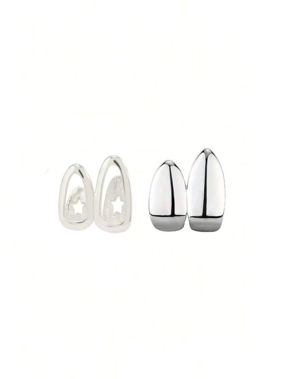 Luxurious Gold/silver Teeth Grillz Set for Hip Hop Style gold teeth silver teeth gold grillz silver grillz