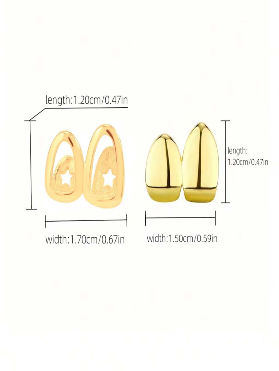 Luxurious Gold/silver Teeth Grillz Set for Hip Hop Style gold teeth silver teeth gold grillz silver grillz