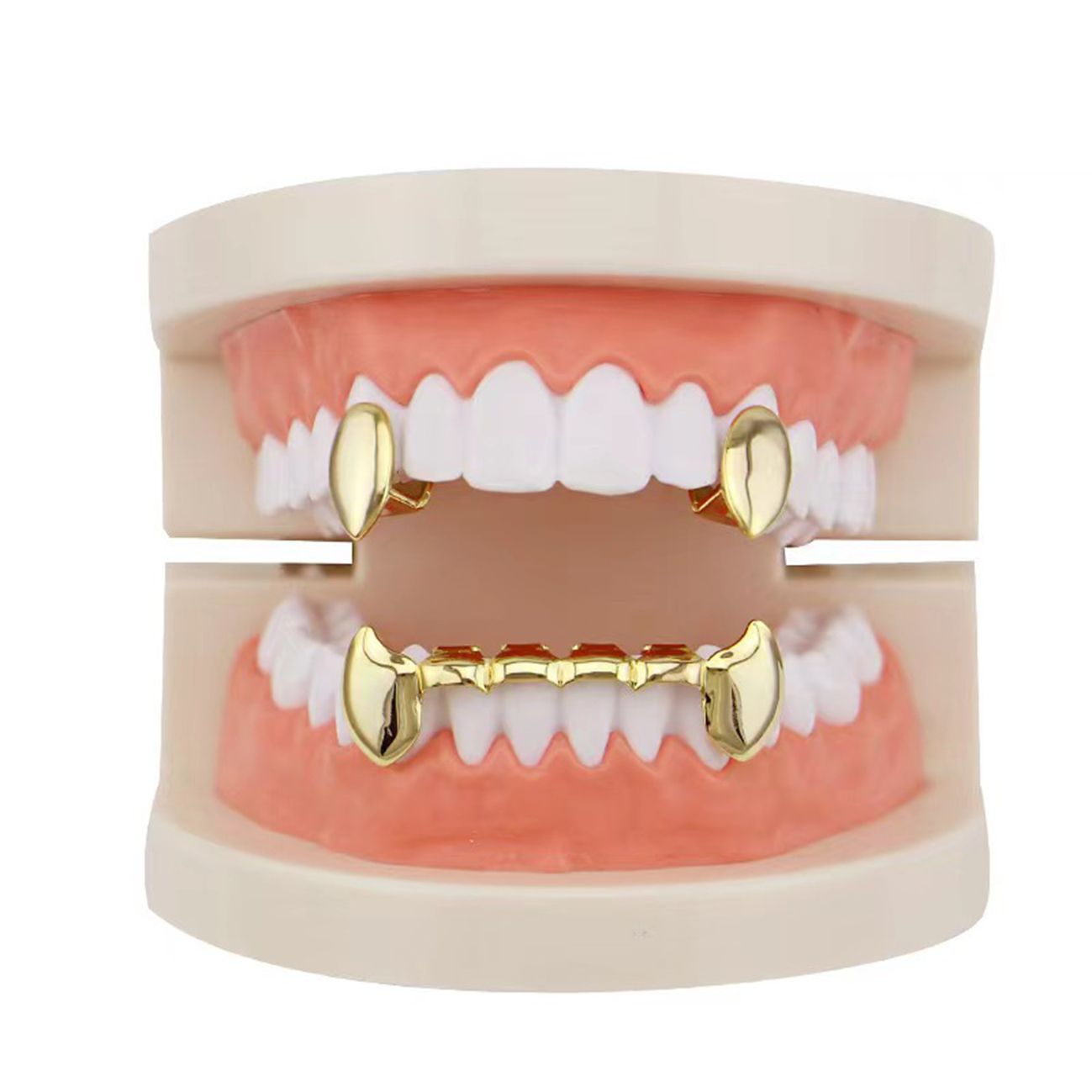Shiny Hiphop Decorative Single Canine Tooth Grillz Set for Hiphop Enthusiasts hip-hop teeth grillz tooth grillz gold teeth silver teeth