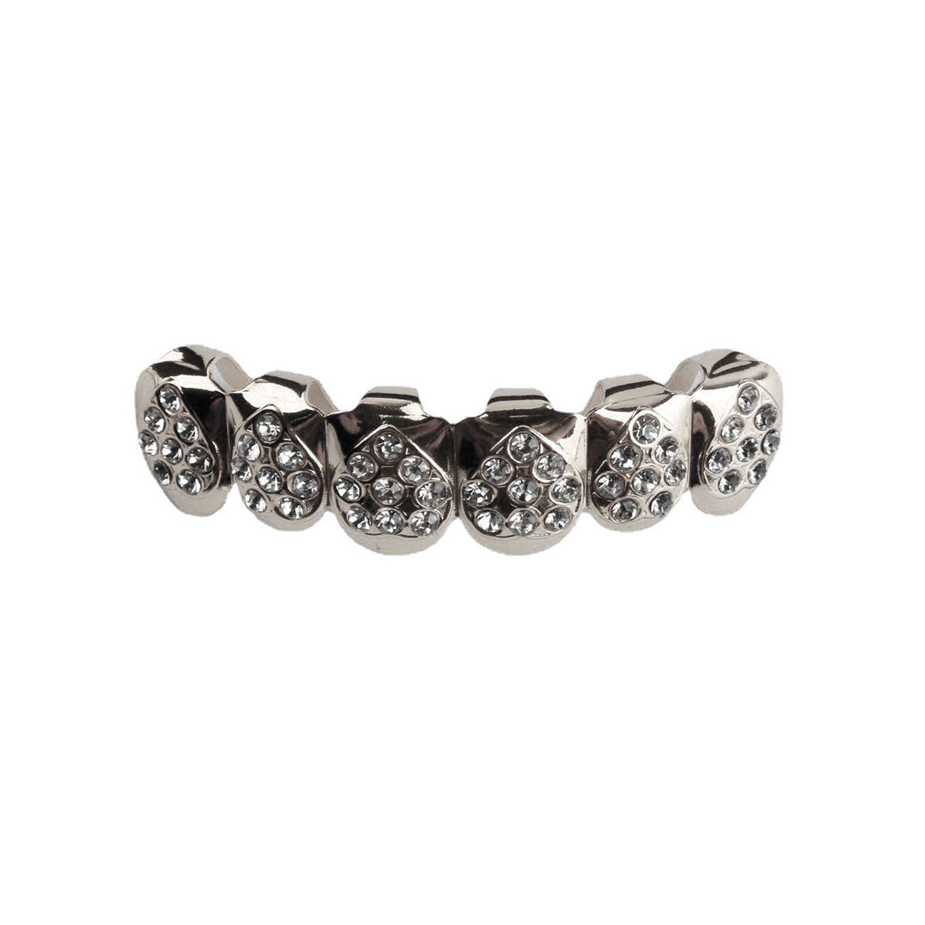 Dazzling Diamond Grillz for Men & Women - Gold/Silver/Rose Gold Iced Out Teeth Caps with Rhinestones | Hip Hop Party Jewelry for Rappers & Fashion Lovers