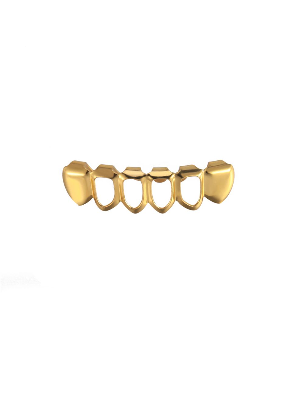 Flashy Metallic Iced Out Grillz for Men & Women - Gold Plated/Silver/Rose Gold Teeth Caps | Luxurious Hip Hop Party Mouth Jewelry for Custom Style