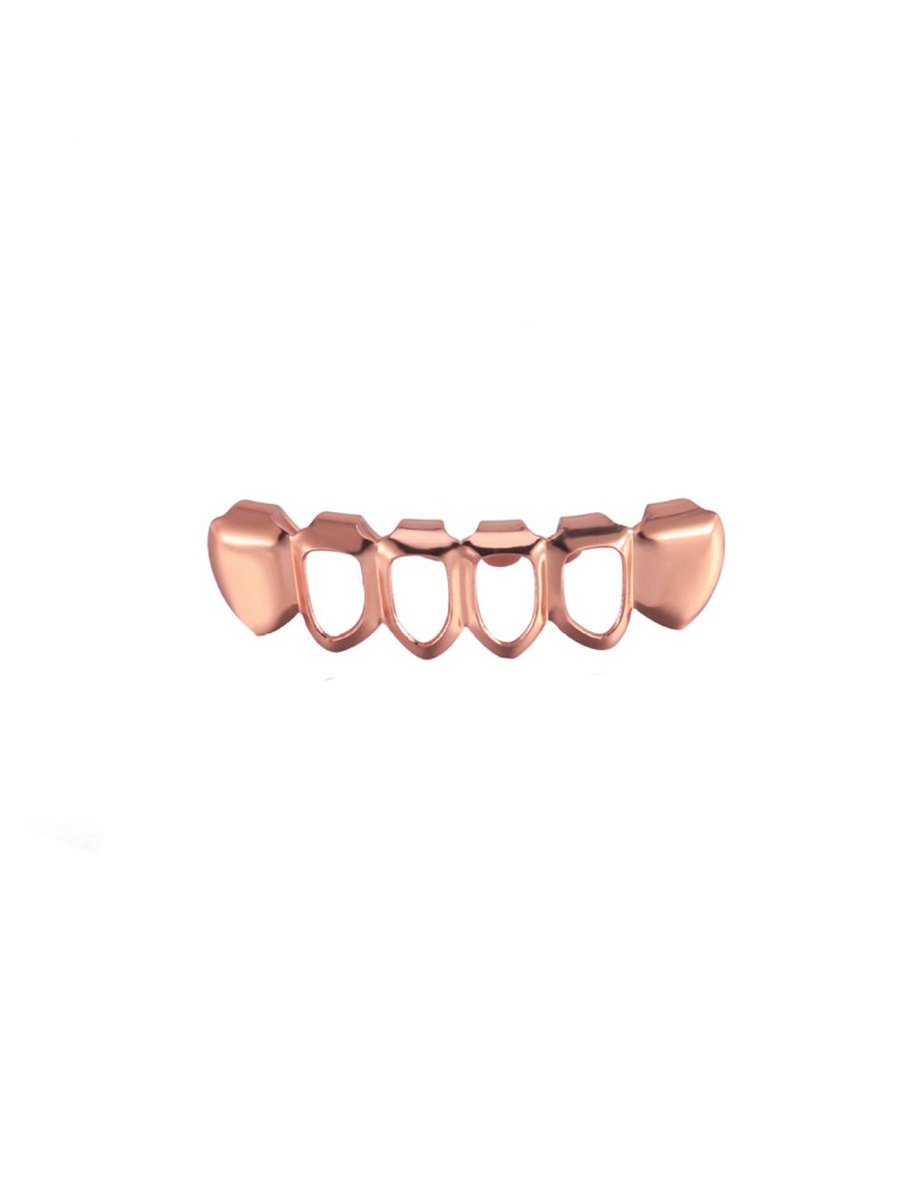 Flashy Metallic Iced Out Grillz for Men & Women - Gold Plated/Silver/Rose Gold Teeth Caps | Luxurious Hip Hop Party Mouth Jewelry for Custom Style