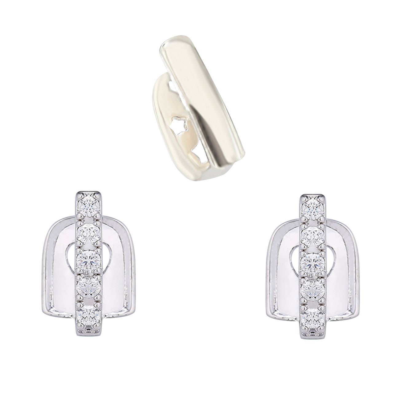 Zircon inlaid combination DIY hip-hop grillz Teeth grillz tooth grillz braces gold teeth gold grillz silver teeth silver grillz