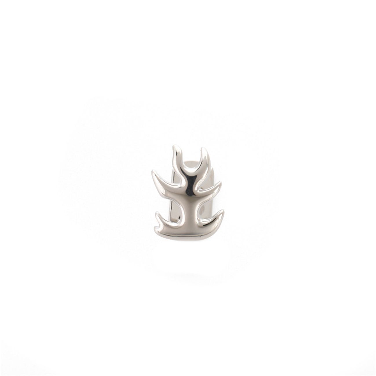 Hip Hop Flame-shaped Single Tooth Grillz【for Unisex】 gold teeth silver teeth