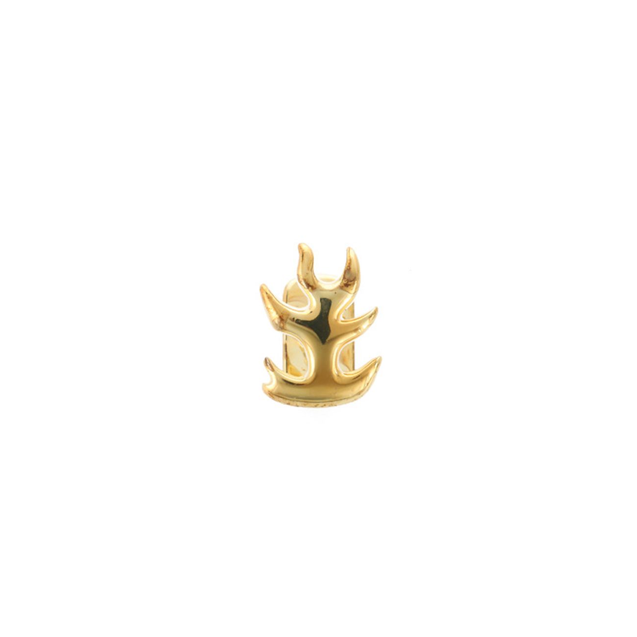Hip Hop Flame-shaped Single Tooth Grillz【for Unisex】 gold teeth silver teeth