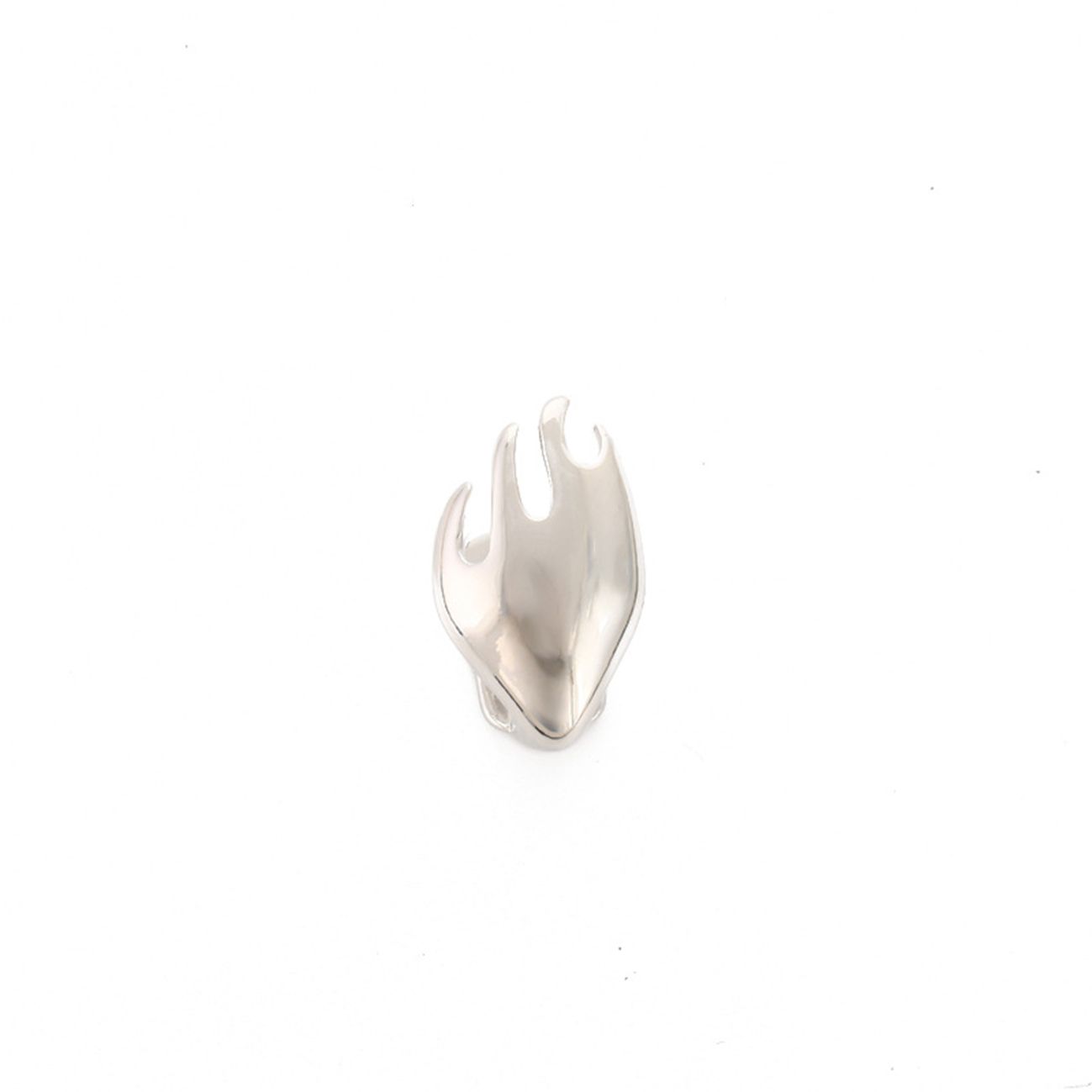 Hip Hop Flame-shaped Single Tooth Grillz【for Unisex】 gold teeth silver teeth