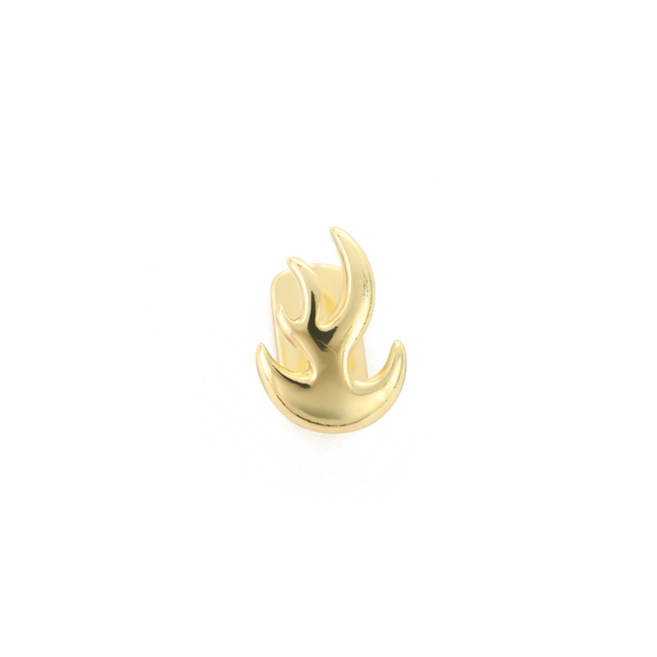 Hip Hop Flame-shaped Single Tooth Grillz【for Unisex】 gold teeth silver teeth