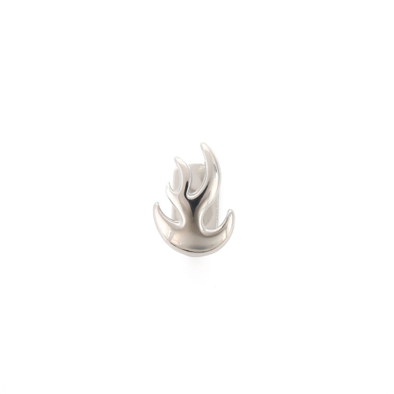 Hip Hop Flame-shaped Single Tooth Grillz【for Unisex】 gold teeth silver teeth