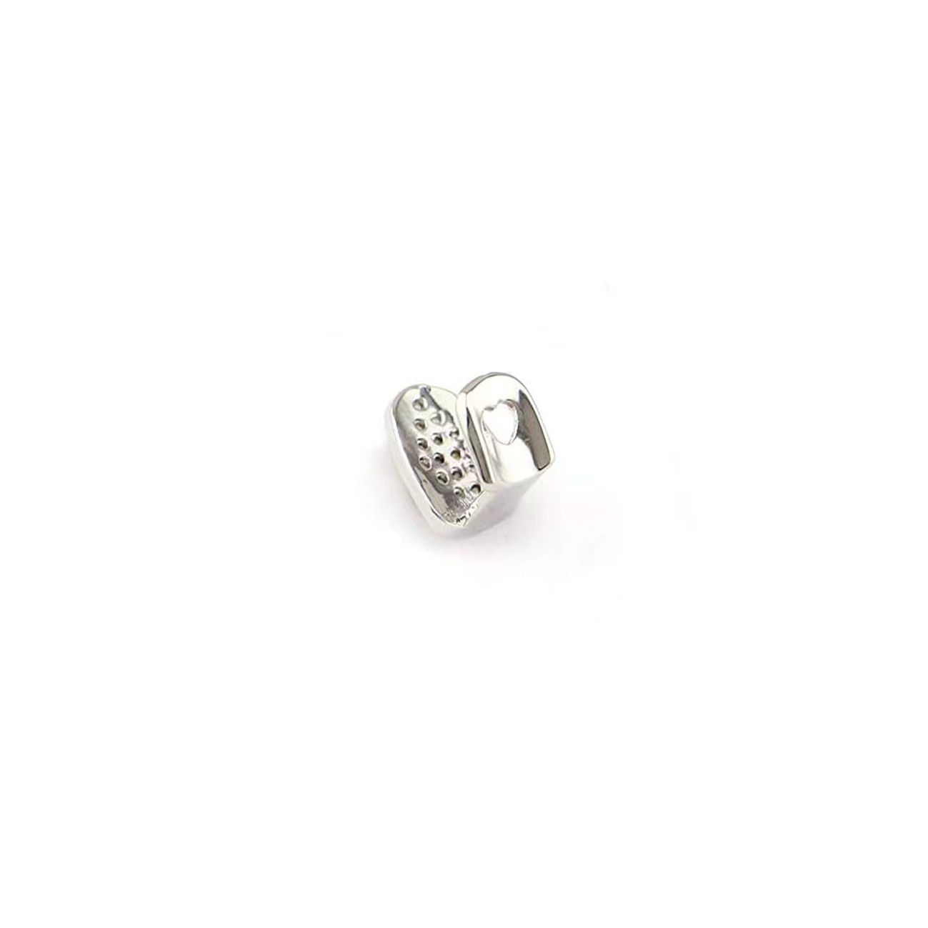 Shiny Cubic Zirconia Inlaid Hip Hop Gold/Silver Single Tooth Grillz [For Men/Women/Unisex/Party]