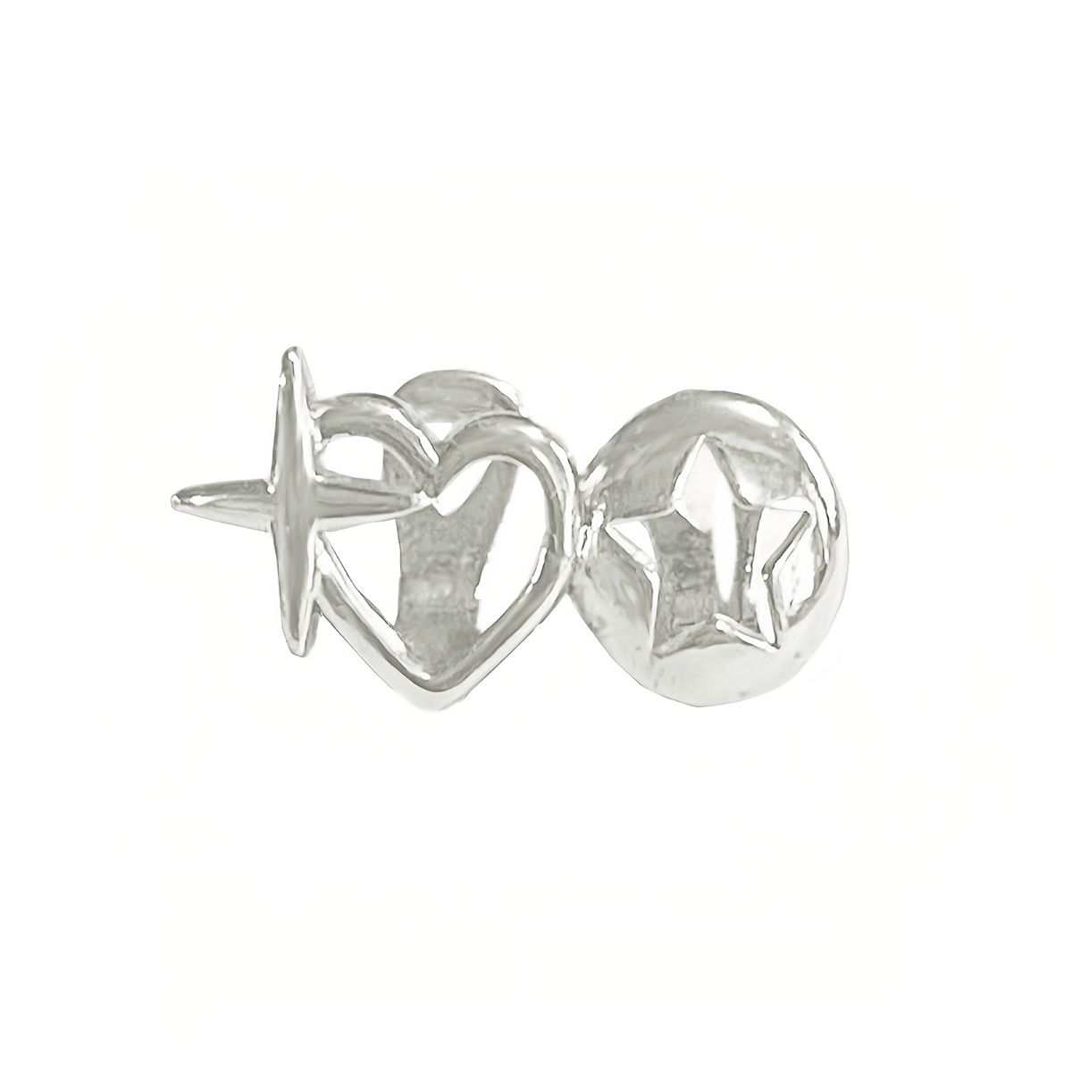 Unique Gold Silver Heart Star Design Grillz for Hip Hop Style
