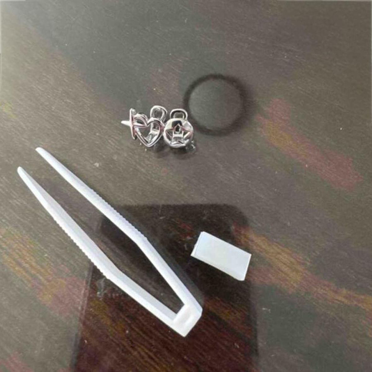 Unique Gold Silver Heart Star Design Grillz for Hip Hop Style