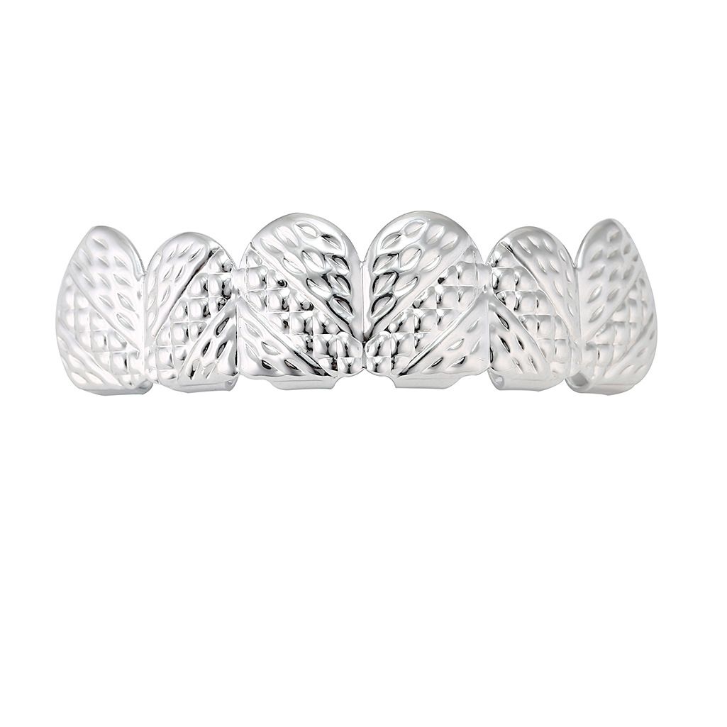 Luxury Diamond-Cut Gold & Silver Grillz Set for Hip Hop Enthusiasts & Party Goers