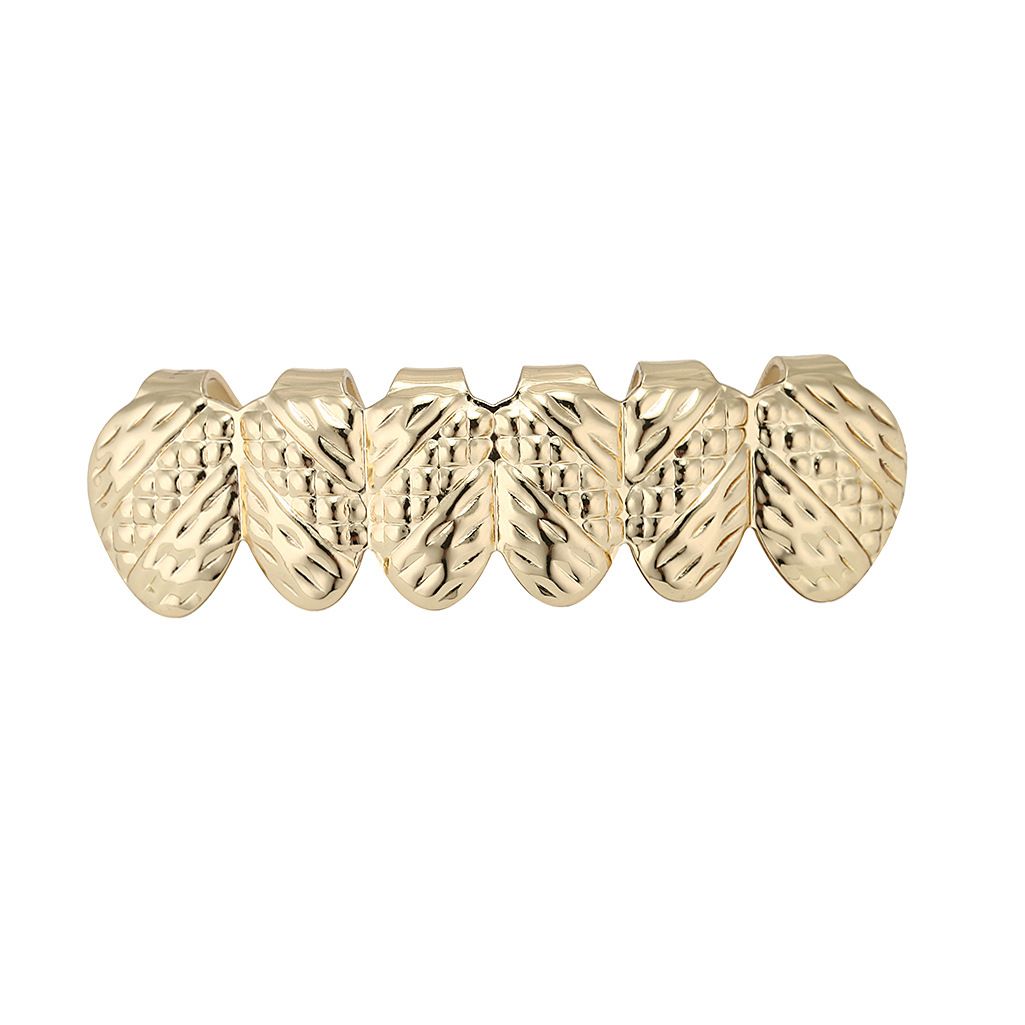 Luxury Diamond-Cut Gold & Silver Grillz Set for Hip Hop Enthusiasts & Party Goers