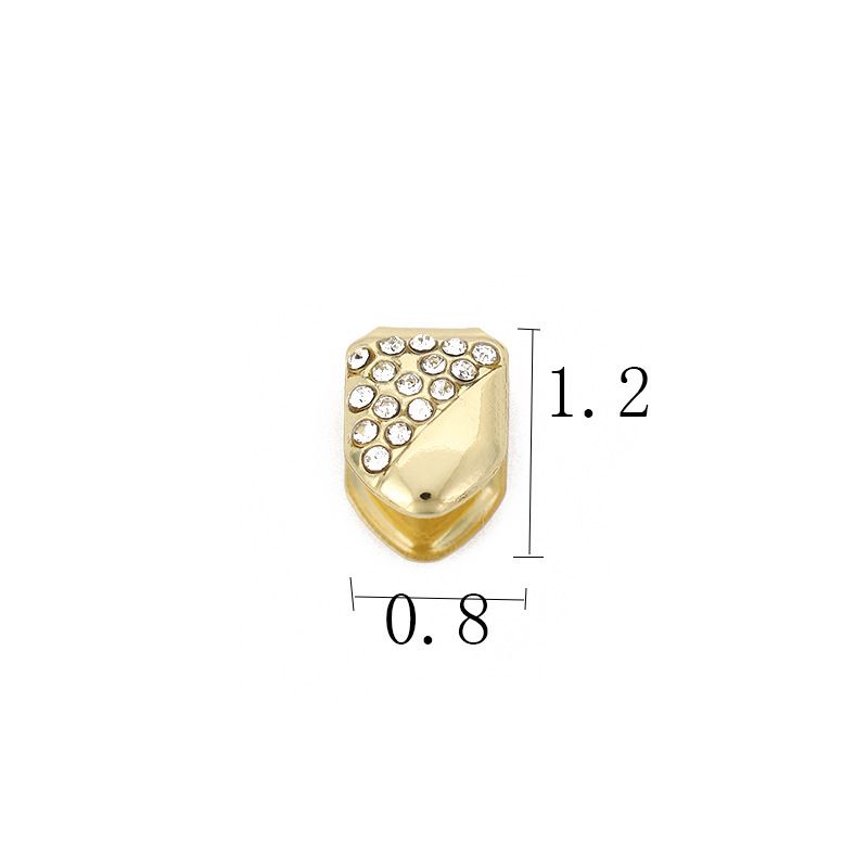 gold teeth silver teeth Sparkling Diamond - Studded Grillz, Gold/Silver/Rose Gold Hip - Hop Teeth Jewelry for Trendsetters