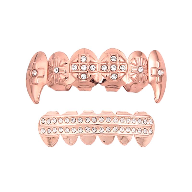 gold teeth silver teeth Gold Plated Hip Hop Grillz for Fashion Teeth Jewelry
