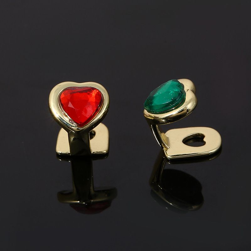 gold teeth silver teeth Stylish Heart Gem Grillz Top Bottom for Men
