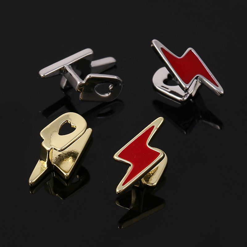 gold teeth silver teeth Eye-catching Lightning Bolt Grillz for Streetwear Enthusiasts