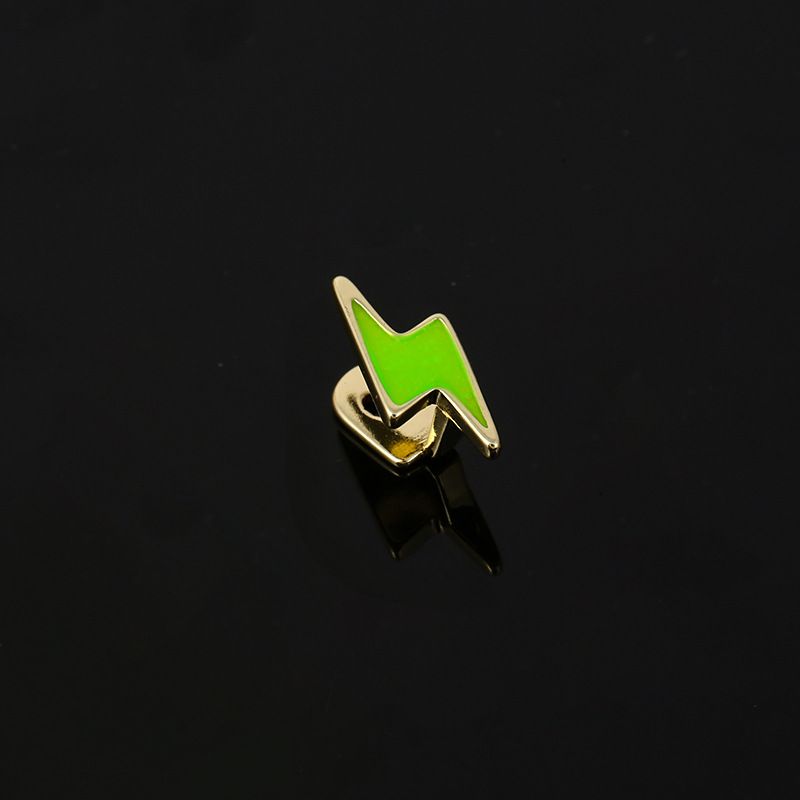 gold teeth silver teeth Eye-catching Lightning Bolt Grillz for Streetwear Enthusiasts