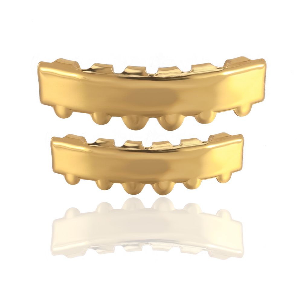 gold teeth silver teeth Luxurious Gold Plated Grillz Caps for Men