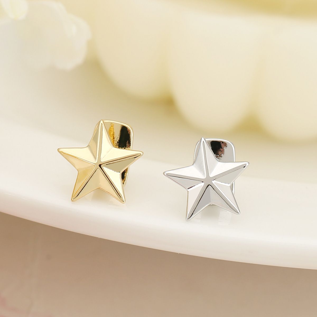 gold teeth silver teeth Shining Star Shape Grillz Caps for Women/Men