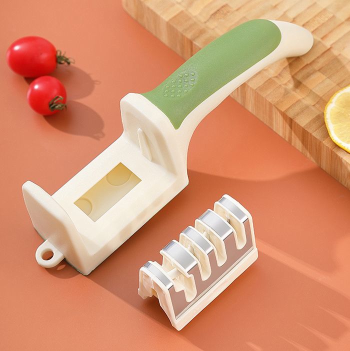 Knife Sharpeners 4 Stages Sharpening Slots 4 in1 Professional Kitchen Sharpening tool Grinder knives Scissor Kitchen Knife Accessories Sharpeners Knife Sharpening Kit