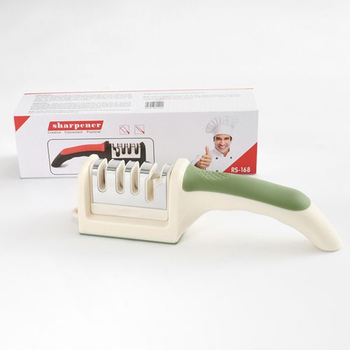 Knife Sharpeners 4 Stages Sharpening Slots 4 in1 Professional Kitchen Sharpening tool Grinder knives Scissor Kitchen Knife Accessories Sharpeners Knife Sharpening Kit