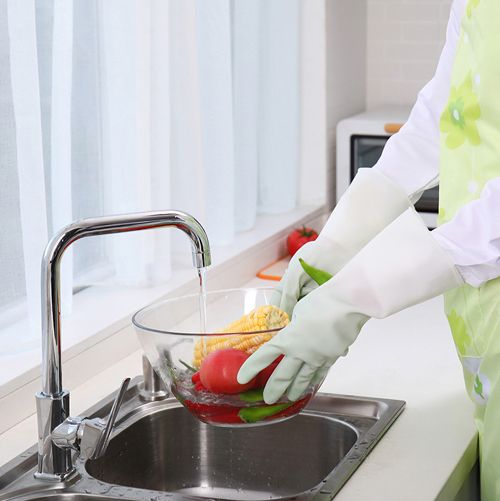 Kitchen cleaning dish washing Tools latex gloves housework Washing household dishwashing waterproof antiskid Silicone Scrubber durable protective rubber Gloves Beef tendon gloves