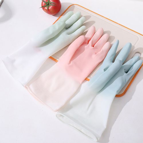 Kitchen cleaning dish washing Tools latex gloves housework Washing household dishwashing waterproof antiskid Silicone Scrubber durable protective rubber Gloves Beef tendon gloves
