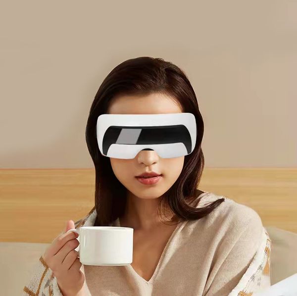 Electric Eye Massager 2 Massage Modes Vibration Eye Care Fatigue Relieve lasses Eye Health Care Relax Alleviate Acupressure Premium Eye Massage Device Vibrating Eye Care Visible Electric Eye Massager