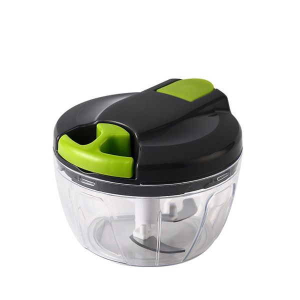 Press Twist Shredder Meat Chilli crusher Grinder Blender machine Mini 2PCS 500ML+900ML Manual Food Processor Vegetable Chopper Hand Crank Garlic Mincer Portable Onion Cutter Fruit Kitchen Accessories
