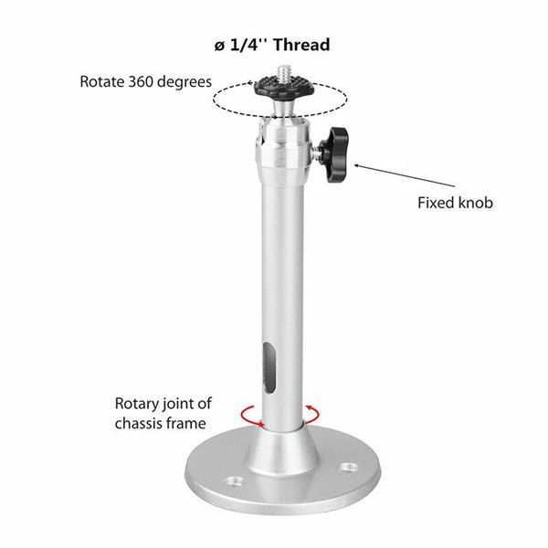 Universal Projector Ceiling Mount Portable Projector Bracket 360° Rotatable Ceiling Wall Mount Beamer Holder Aluminium compatable for HY300 HY320 Beam Projector Ceiling Projector Holder bracket mount