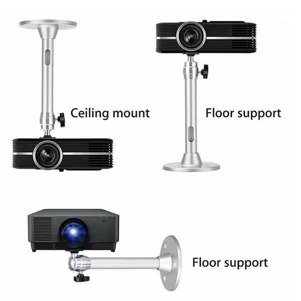 Universal Projector Ceiling Mount Portable Projector Bracket 360° Rotatable Ceiling Wall Mount Beamer Holder Aluminium compatable for HY300 HY320 Beam Projector Ceiling Projector Holder bracket mount