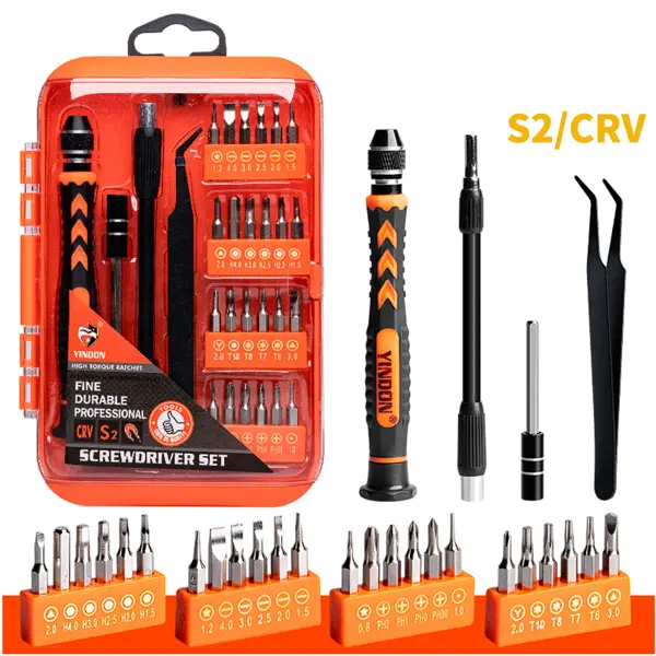 28 pieces in 1 Multi-function Precision screwdriver Magnetic Screw Driver Bits mobile Phone repair tools Screwdriver Set  Multifunction Household Hand Tools Laptop Equipment Repair Screwdriver Kit