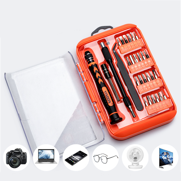 28 pieces in 1 Multi-function Precision screwdriver Magnetic Screw Driver Bits mobile Phone repair tools Screwdriver Set  Multifunction Household Hand Tools Laptop Equipment Repair Screwdriver Kit