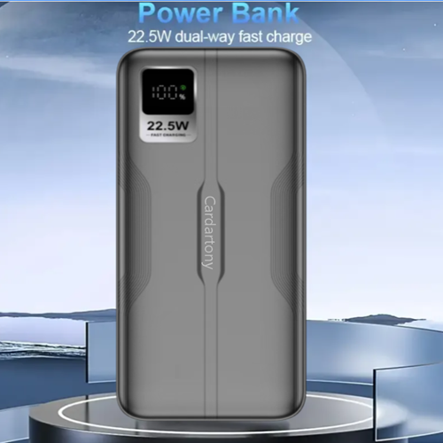 A2Ppro 22.5W ultra fast charging mobile power bank with 20000mAh ultra large capacity lithium polymer battery cells, supporting 22.5W high-speed dual port output (Micro 2USB+Type-C)