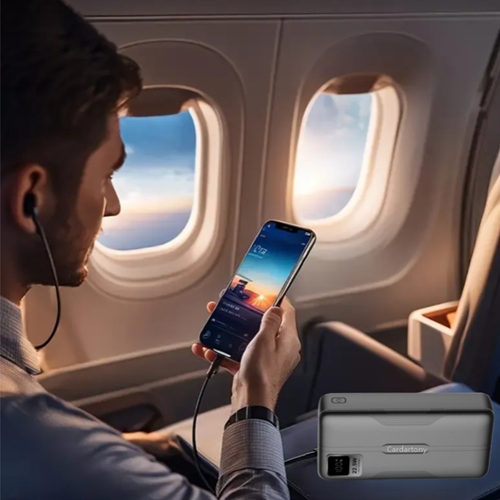 A2Ppro 22.5W ultra fast charging mobile power bank with 20000mAh ultra large capacity lithium polymer battery cells, supporting 22.5W high-speed dual port output (Micro 2USB+Type-C)