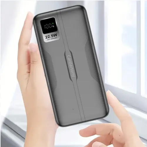 A2Ppro 22.5W ultra fast charging mobile power bank with 20000mAh ultra large capacity lithium polymer battery cells, supporting 22.5W high-speed dual port output (Micro 2USB+Type-C)