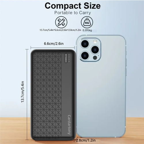 A2 20000mAh mobile power bank, lithium polymer battery cell, Micro USB+Type-C， Compatible with mainstream devices,