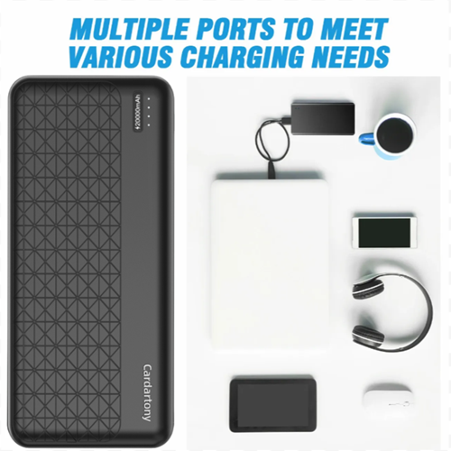 A2 20000mAh mobile power bank, lithium polymer battery cell, Micro USB+Type-C， Compatible with mainstream devices,