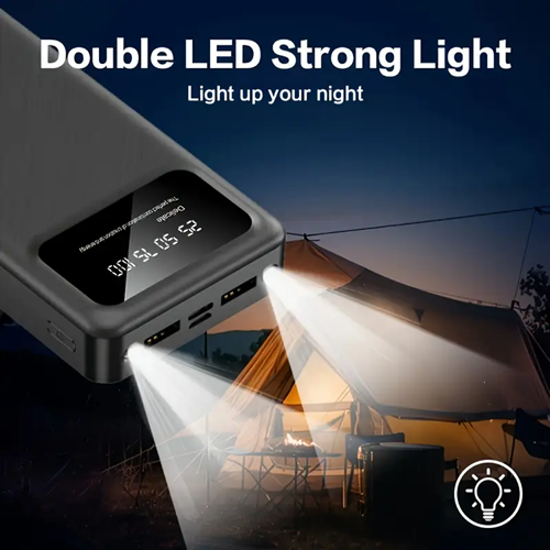 A3 30000mAh portable power bank, Micro USB+Type-C， Ultra large capacity lithium polymer battery cells, essential energy storage for accompanying use