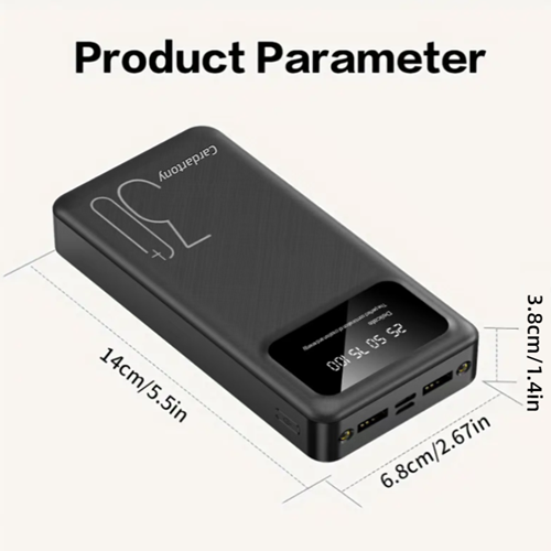 A3 30000mAh portable power bank, Micro USB+Type-C， Ultra large capacity lithium polymer battery cells, essential energy storage for accompanying use