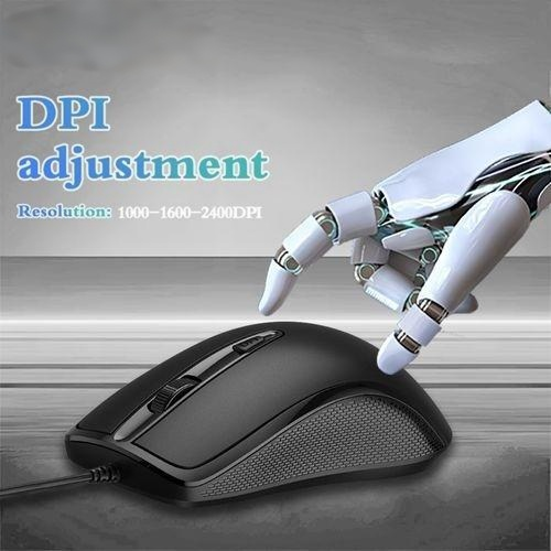 Cardartony cable M2 mouse, suitable for personal computers, laptops, laptops, business travel necessary,3-speed DPI adjustable