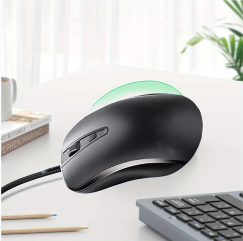 Cardartony cable M2 mouse, suitable for personal computers, laptops, laptops, business travel necessary,3-speed DPI adjustable