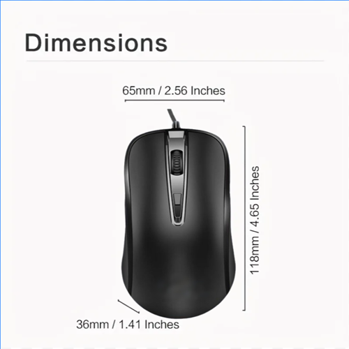 Cardartony cable M2 mouse, suitable for personal computers, laptops, laptops, business travel necessary,3-speed DPI adjustable