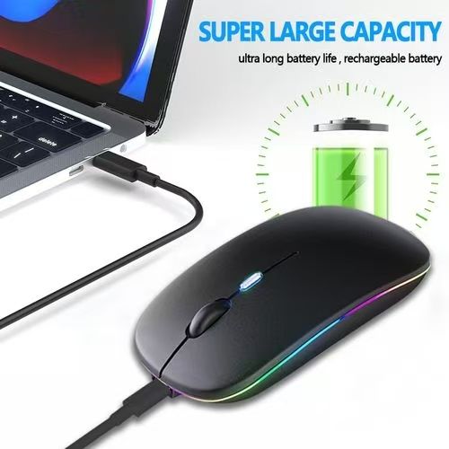 M152  1000mAh! Cardartony Wireless Mouse Bluetooth Luminous Mouse 2.4GHz Rechargeable portable office must-have suitable for PC/ tablet/laptop,Super long standby time