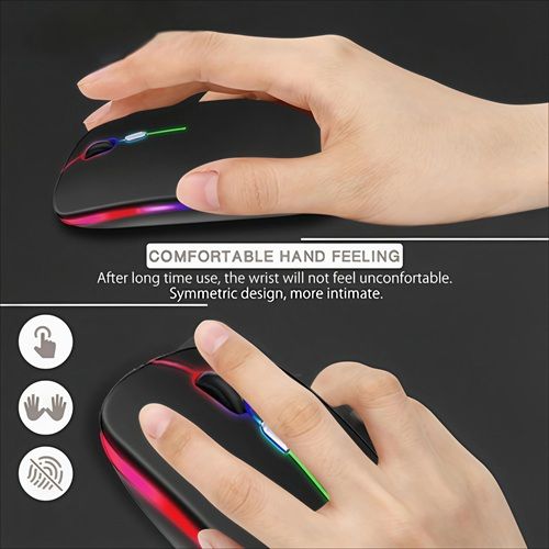 M152  1000mAh! Cardartony Wireless Mouse Bluetooth Luminous Mouse 2.4GHz Rechargeable portable office must-have suitable for PC/ tablet/laptop,Super long standby time